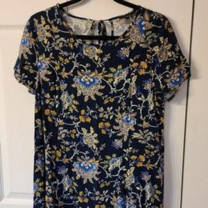 George Navy Blue M overflowing summer dress